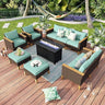 Wicker Patio Furniture Set, 2 x Single Chair