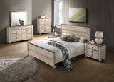 Roundhill Furniture M Imerland Contemporary White Wash Finish Patched Wood Top 7-drawer Dresser