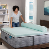 Thermagel Deluxe Cooling Pressure-Relieving Memory Foam Mattress Topper, Twin