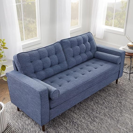 Lynnwood Upholstered Loveseat - Living Room Office or Bedroom - Mid-Century Modern Design Furniture -