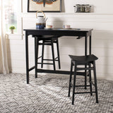 Home Collection Colbie Black Storage Rack 3-Piece Pub Set