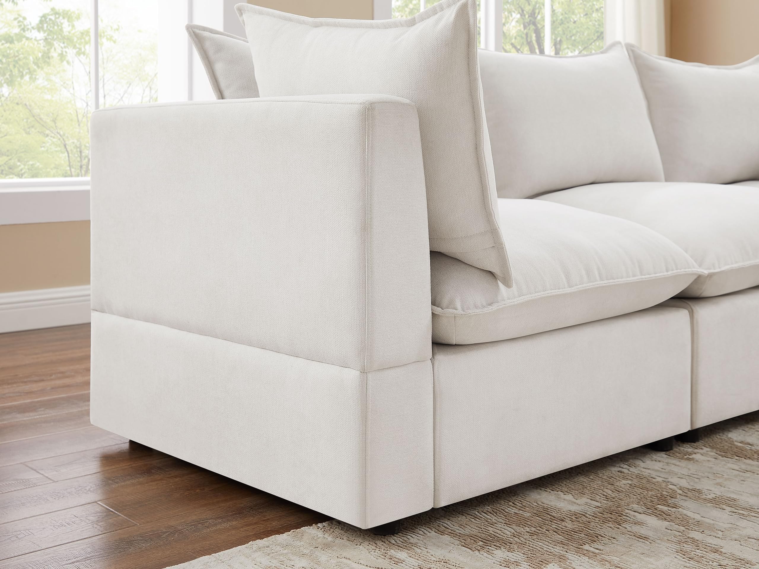 Sectional Sofa, 6 Seater Sectional Sofa Modular Sectional Couch for Living Room