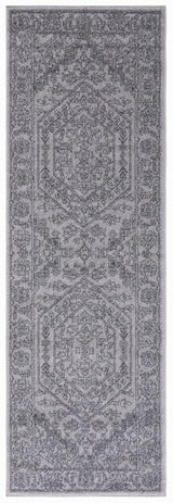 Adirondack Collection Runner Rug - 2'6" x 8', Light Grey & Dark Grey