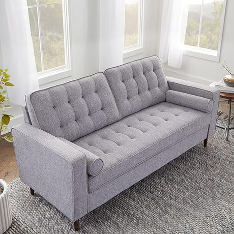 Lynnwood Upholstered Loveseat - Living Room Office or Bedroom - Mid-Century Modern Design Furniture -