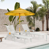 Pool Lounge Chairs Outdoor, HDPE Adirondack Chaise Lounge Outdoor for Patio Poolside