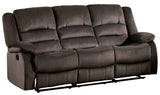 Jarita Reclining Sofa Polyester Fabric Cover, Chocolate