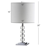 JYL5040A-SET2 Set of 2 Table Lamps Barnard 22" LED Crystal/Metal Table Lamp Glam