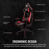U-Fit Ergonomic Gaming Chair - Black & Red