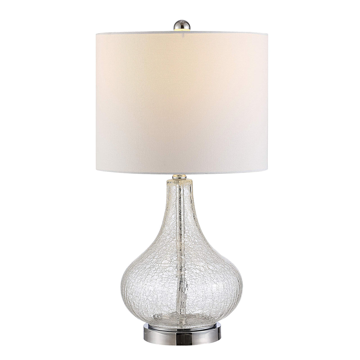 Lighting Collection Brooks Clear Glass 24-inch Bedroom Living Room Home Office