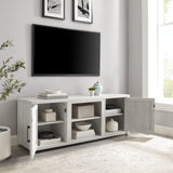 Gordon Low Profile TV Stand for 65+ inch TVs, Entertainment Center with Storage Shelves