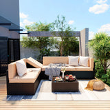 Outdoor Sectional Furniture，Wicker Patio sectional Furniture Sets