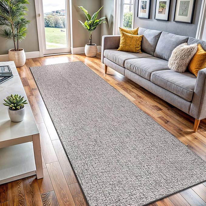 Easy Jute Rug 9x12, Indoor Outdoor Natural Color Farmhouse Area Rugs for Living Room