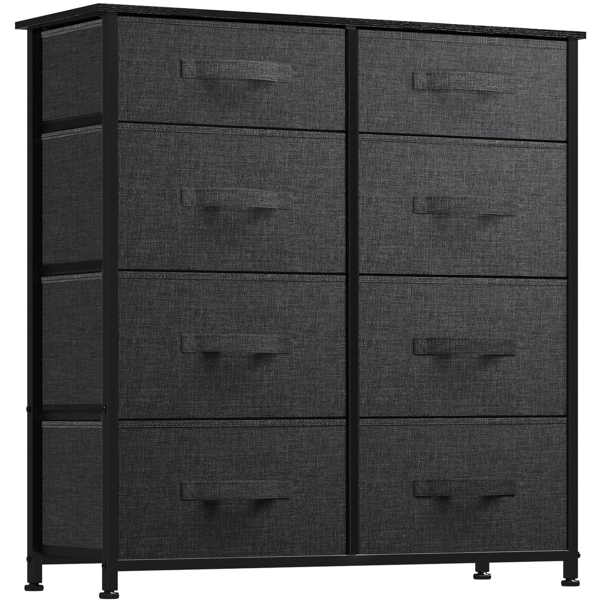 Storage Tower Unit with 8 Drawers - Fabric Dresser with Large Capacity, Organizer