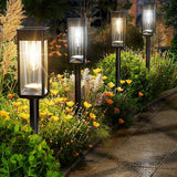 Solar Pathway Lights, 8 Pack Solar Powered Garden Lights Outdoor Waterproof, Auto