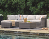 Outdoor Cherry Point 4 Piece Seating Set with Ottoman