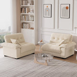 89" Extra Deep Comfy Couches for Living Room, Chenille Modern Loveseat Couch