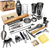 Bar Tool Set Pro Edition - Stainless-Steel Cocktail Shaker Set - Mixology Bartender