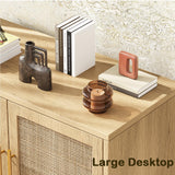 Cabinet with 2 Doors, Bathroom Floor Cabinet, Modern Sideboard Buffet Cabinet, Accent