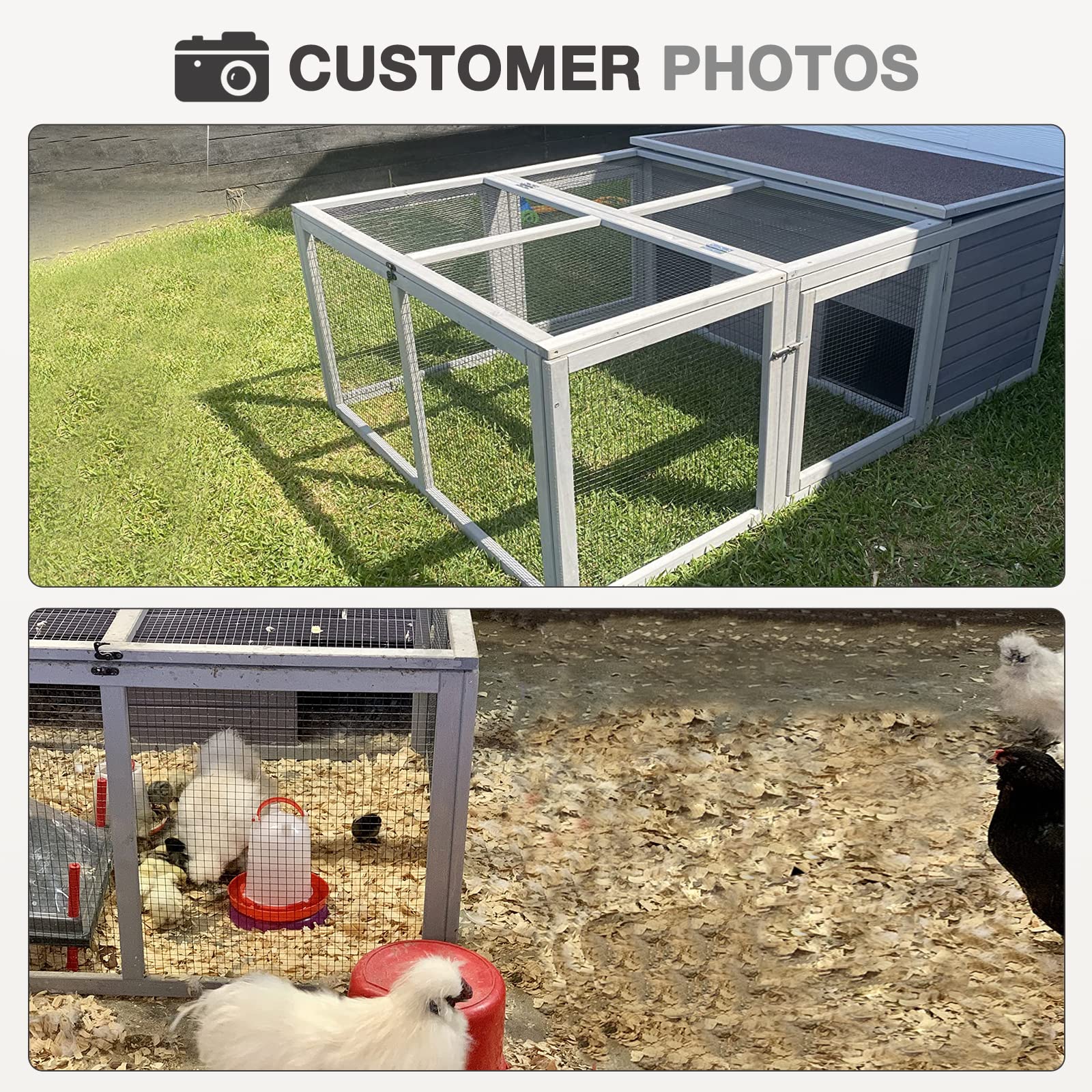 Chicken Coop Large Wooden Rabbit Hutch Indoor Outdoor