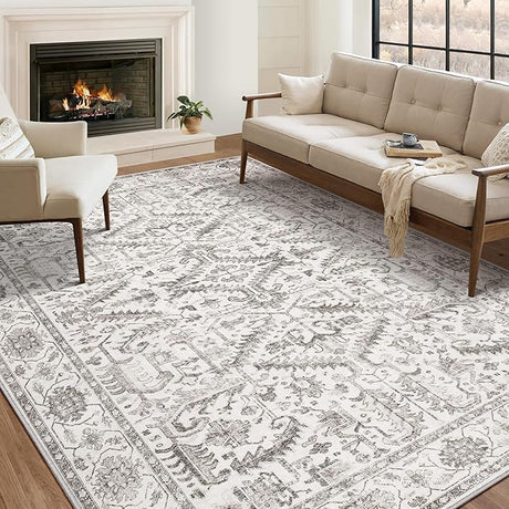 Area Rug for Living Room - Washable Soft Traditional Tribal Rug for Bedroom Dining Room