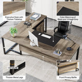 Elite 70.8” L-Shaped Executive Desk – The Perfect Office Setup