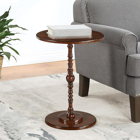 Classic Accents Sanibel Beach Spindle Table 17.75" - Traditional Round End Table