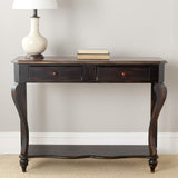 American Homes Collection Concord Classical Dark Brown Console Table