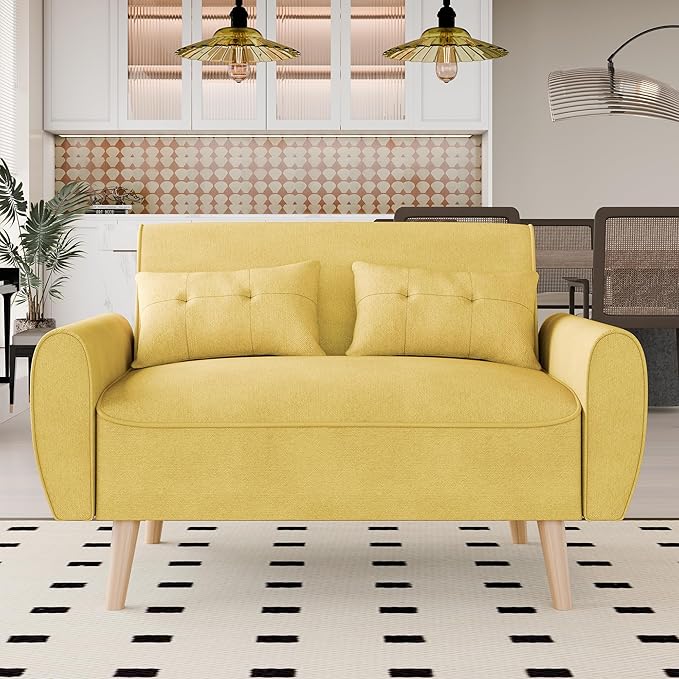 47" Small Modern Loveseat Sofa