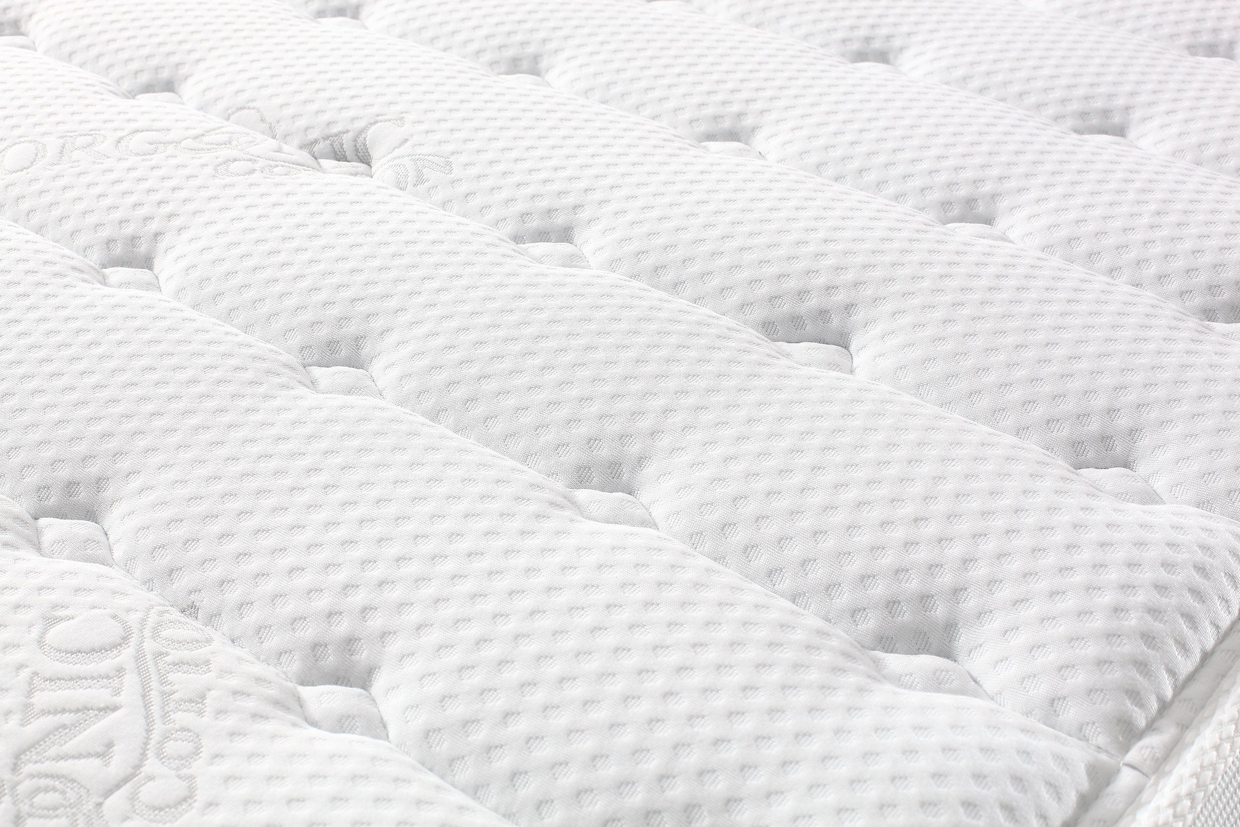 Oliver Smith - Organic Cotton - 16 Inch - Deluxe Sleep - Plush Euro Pillow Top - Cool Memory Foam & Pocket Spring Mattress
