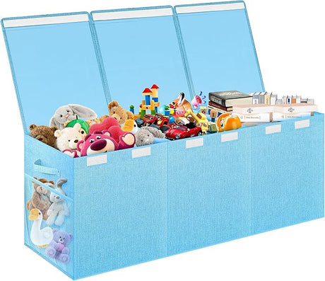 Toy Box, Collapsible Sturdy Kids Toy Chest for Boys, Girls, 41"x14"x16" Storage Organizer