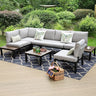 Outdoor Sectional Rattan Cushion Sofa Couch Conversation Set