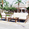 9-Piece Outdoor Half-Moon Furniture Set Patio Sofa Set