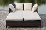 Outdoor Collection August Titanium & Sand Daybed