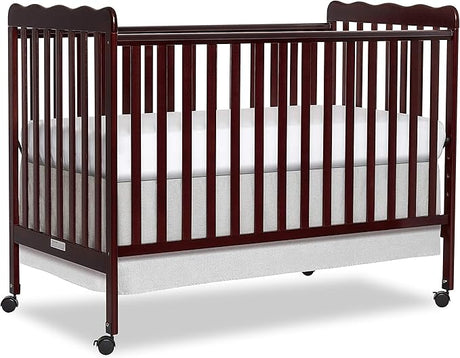 Carson Classic 3-In-1 Convertible Crib In Cherry, Made Of Sustainable Pinewood,