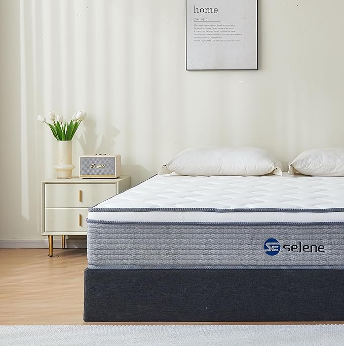 Full Size Mattress, 12 Inch Mattress Full with Pocket Spring and Memory Foam for Pressure Relief,