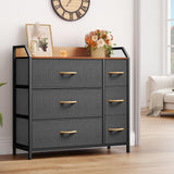 Dresser with 6 Drawers, Organizer Unit for Bedroom, Fabric Dresser Storage Tower