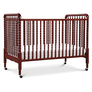 3-in-1 Convertible Crib in White, Removable Wheels, Greenguard Gold