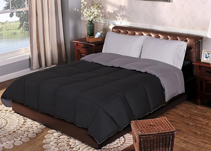 Brushed Microfiber Comforter, Down Alternative Bedding, Medium Weight, Soft Bed Cover