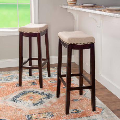 Harper Stool Fabric Top