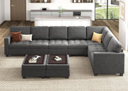 Convertible Sectional Couch, U Shaped Sectional Sofa