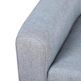 Sofa, Toddler Sofa Couch, Linen-Like Fabric and Wooden Frame Sofa Chair for Ages 3-7, 11" High Seat, Gray