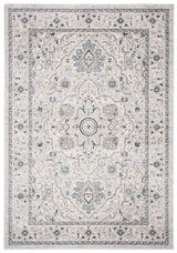 SAFAVIEH Isabella Collection Area Rug - 8' x 10', Light Grey & Grey, Oriental Design, Non-Shedding & Easy Care, Ideal for High Traffic Areas in Living Room, Bedroom (ISA936G)