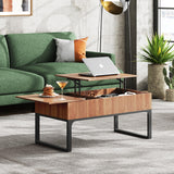 Lift Top Coffee Table with Storage, 40.9" Coffee Table with Lifting Top & Sliding Top,
