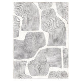 ODIKA Zen Garden Area Rug - Ultra Soft Area Rug 5x7, Non Slip, Stain Resistant Living Room Rug, Washable Area Rugs for Living Room, Rugs for Bedroom (Gray, 5x7)