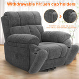 Oversized Lift Chairs Recliner for Elderly with Massage and Heat