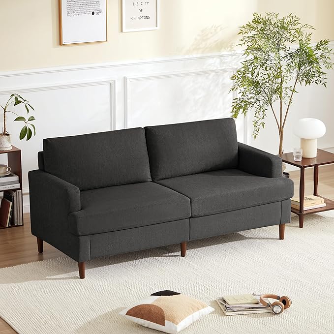 69”W Mid Century Modern Loveseat Sofa, 2 Seater Love Seat Couches for Living Room,