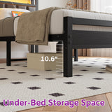 Twin Bed Frame with Charging Station & LED Lights