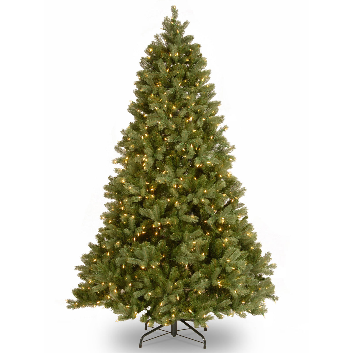 Pre-Lit 'Feel Real' Artificial Full Downswept Christmas Tree, Green, Douglas Fir