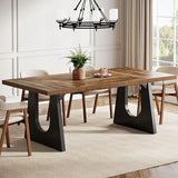 70.9-Inch Dining Table for 6-8 People - Modern Rectangular Kitchen Table