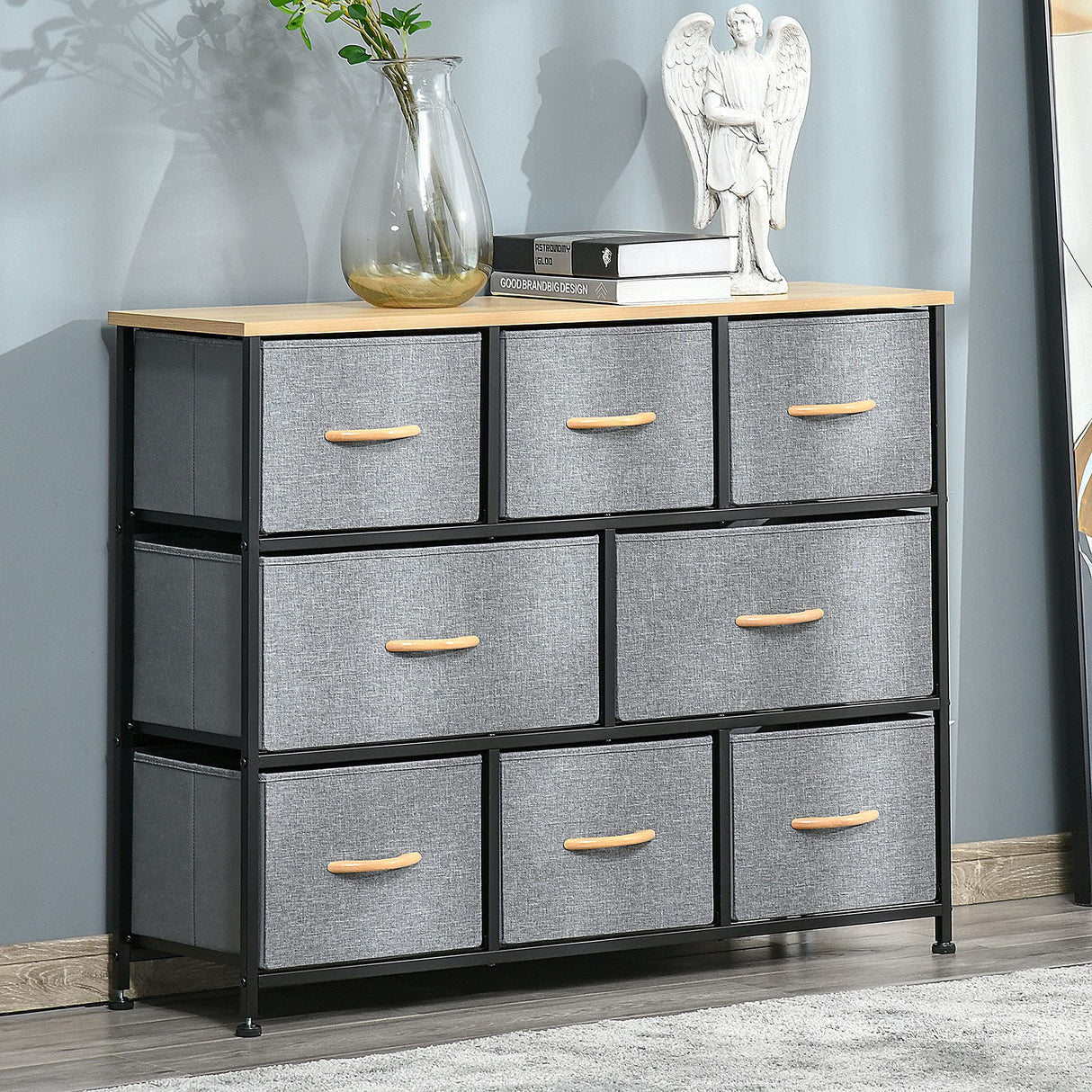 Drawer Dresser, 3-Tier Fabric Chest of Drawers, Storage Tower Organizer Unit